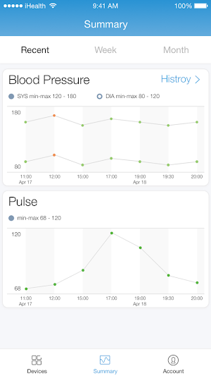 iHealth MyVitals Pro Screenshot 1