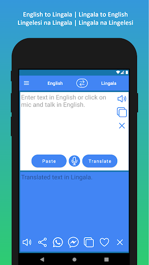 English to Lingala Translator Screenshot 0