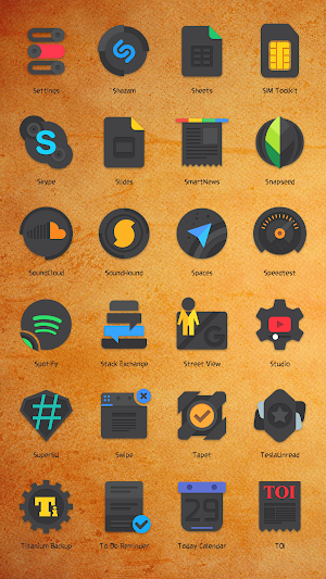 CRISPY DARK - ICON PACK Screenshot 2