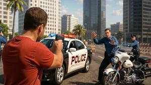 Gangster Police Crime City Screenshot 0