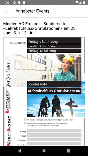 Bremgarter Bezirks Anzeiger Screenshot 3