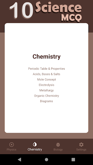 ICSE MCQ for Class 10th (Science) Screenshot 2