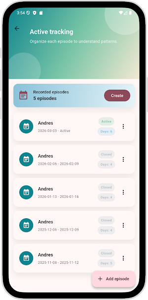 PFAPA Care Screenshot 1