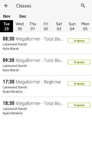 Mantra Fitness Screenshot 2