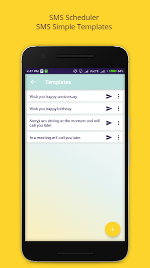 SMS Scheduler Screenshot 2