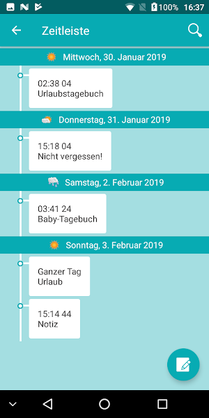 Tagebuch Chronik Journal Screenshot 1