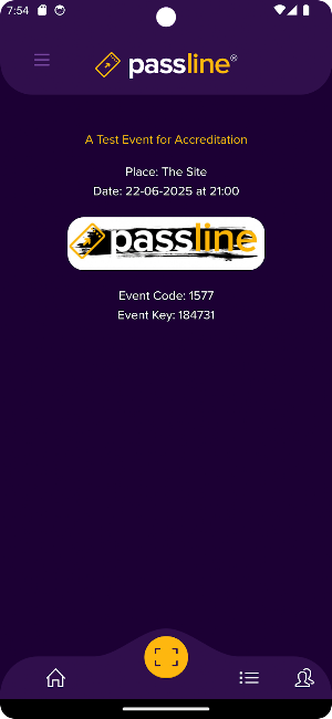 Passline Accreditation Screenshot 1