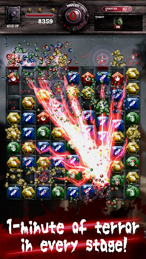 Beauty Zombie: Match 3 Horror Screenshot 3