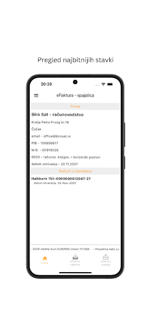 eFaktura - spajalica Screenshot 2