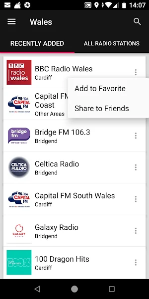 Wales Radio Stations Screenshot 1
