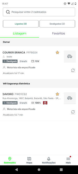 BR ETRACKER Screenshot 1
