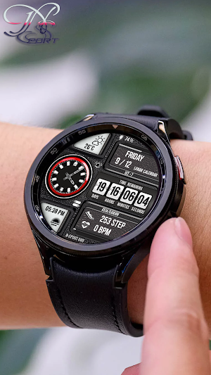 N-SPORT668 FlipDigi Watch Face Screenshot 3