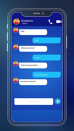 enaldinho fake call & chat Screenshot 2
