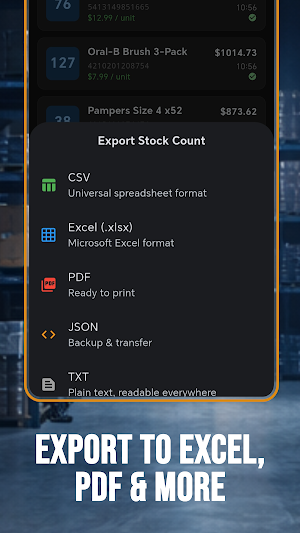 Barcode Stock counter Scannogy Screenshot 3
