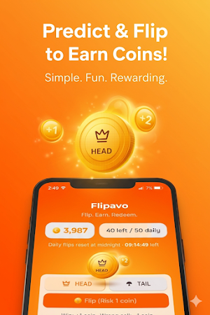 ​Flipavo: Coin Flip & Earn Screenshot 0