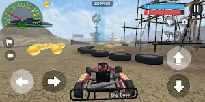 Racing Kart 3D: Desert race Screenshot 2