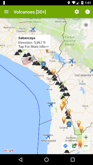 Volcanoes: Map, Alerts, Ash Clouds & News Screenshot 0