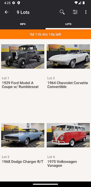 Unique Classic Car Auctions Screenshot 2