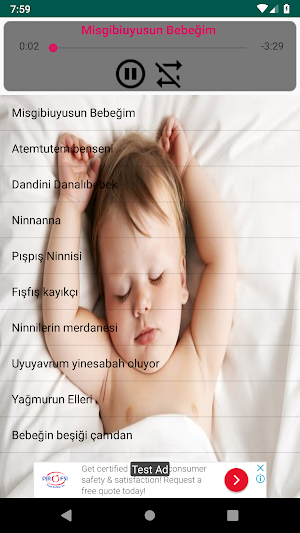 Bebek ninnileri ve Uyku müzikleri Screenshot 1