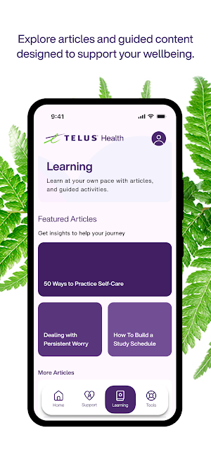TELUS Mental Health Access Screenshot 3