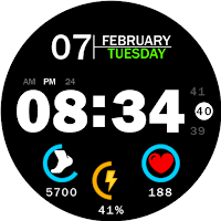 Key019 Digital Watch Face