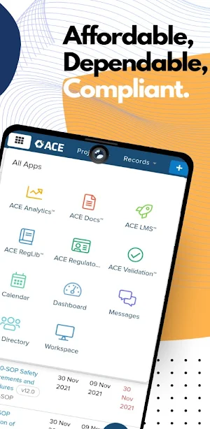 ACE Adaptive Compliance Engine Screenshot 1