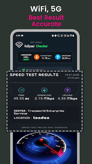 NetSpeed Checker–WiFi & Mobile Screenshot 1