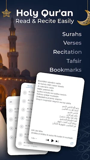 Qibla Compass & Prayer Times Screenshot 1