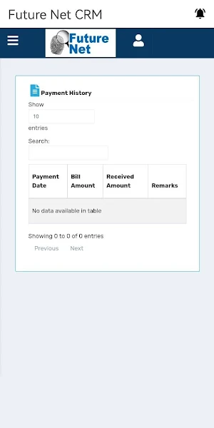 Future Net CRM Screenshot 2