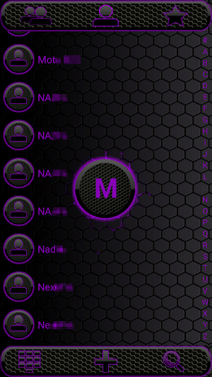 THEME DARKSPACE PURLE EXDIALER Screenshot 1