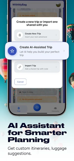 WithMyBag Screenshot 2