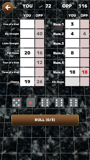 Yatzy Dice Game Screenshot 3