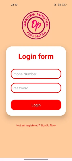 DPBOSS KING Online Matka App Screenshot 1