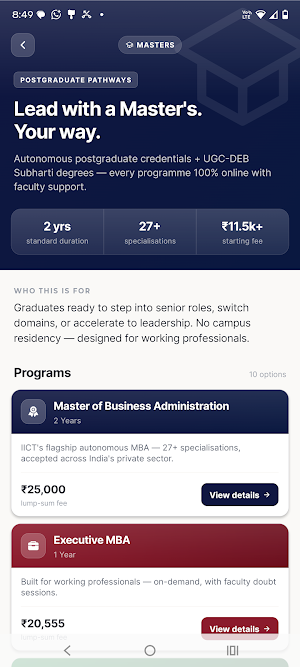 IICT : Online MBA & Courses Screenshot 3