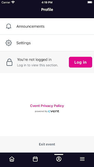 NAWL Events Screenshot 2