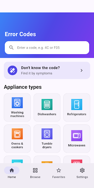 Error Codes: Appliance Fix Screenshot 0