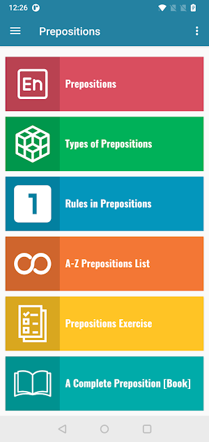 Preposition - English Grammar Screenshot 1