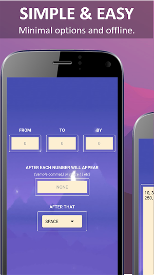 Number List Generator Screenshot 0