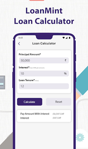 LoanMint : Loan EMI Calculator Screenshot 1