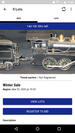 Opfer Auction Online Screenshot 1