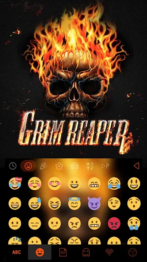 Grim Reaper Keyboard Theme Screenshot 2