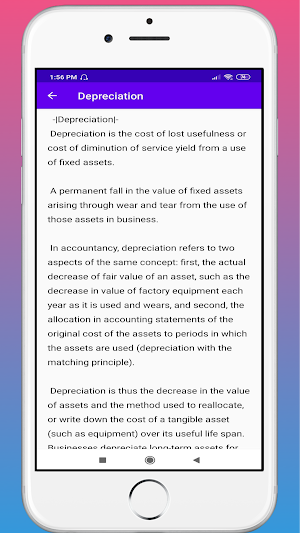 Depreciation Screenshot 2