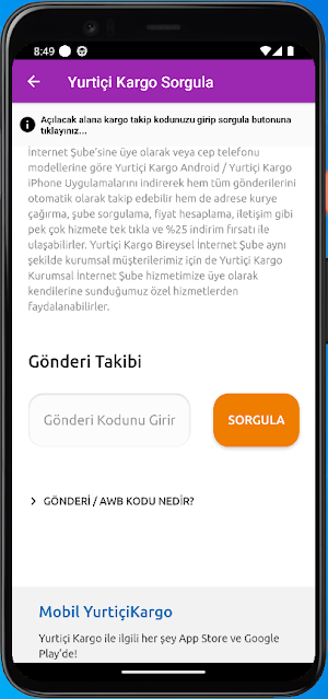 Kargo Takip | Yurtiçi,Aras,PTT Screenshot 3