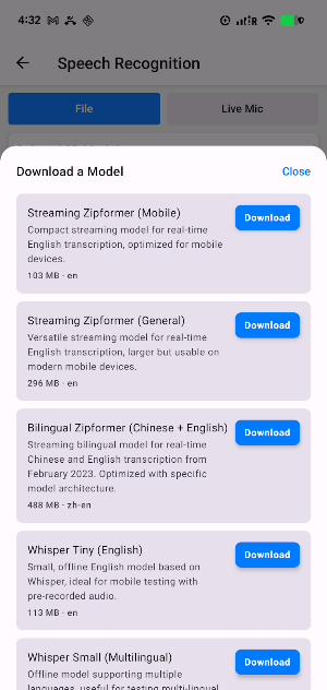 SherpaVoice Screenshot 1