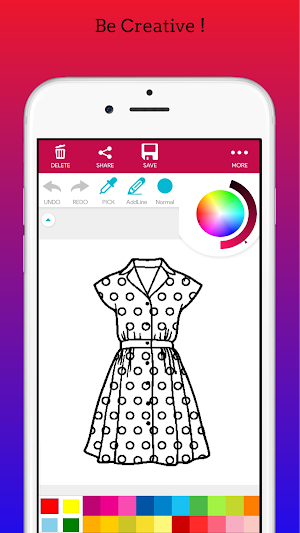 Fashion Dress 2020 Coloring Book Screenshot 0