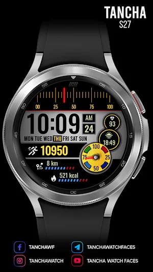 Tancha S27 Digital Watch Face Screenshot 3