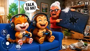 Cat & Monkey: Animal Simulator Screenshot 0