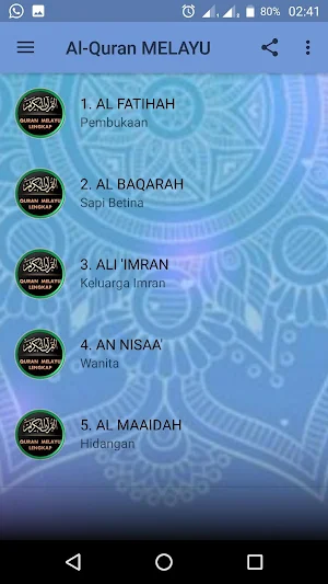 Al-Quran MELAYU Pro Screenshot 1