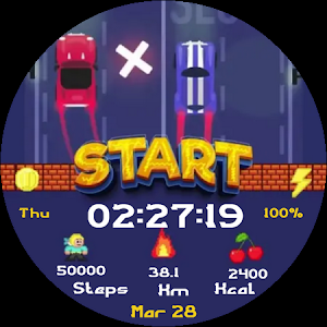 Arcade Car Animated Watch Face Screenshot 2