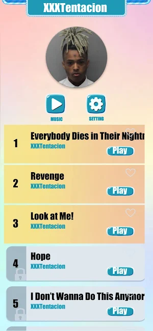 XXXTentacion Music Tiles Game Screenshot 0
